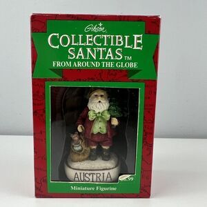 Gibson Collectible Santas From Around The Globe - Austria- 3” With Box